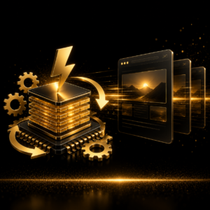 Cache WordPress intelligente con chip dorato e caricamento rapido — Cache Intelligente by Dalpralab