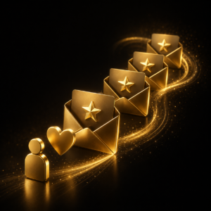 Serie di email di benvenuto automatiche che accoglie i nuovi contatti e li trasforma in clienti — Serie di Benvenuto by Dalpralab