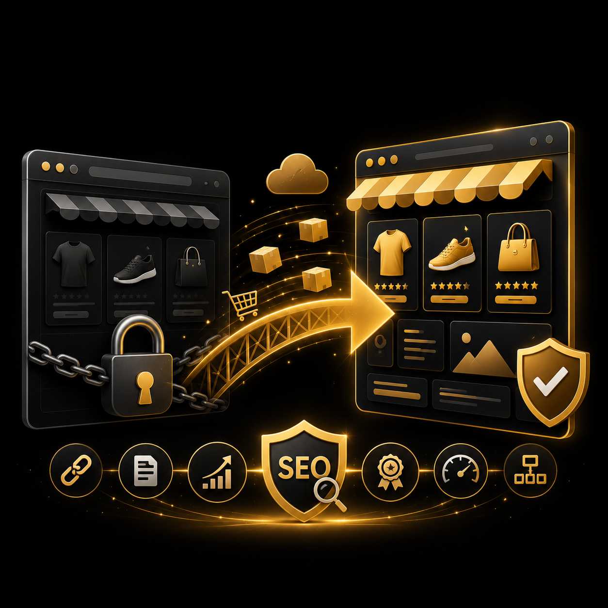 Migrazione e-commerce da Shopify a WooCommerce senza perdere SEO — Dalpralab
