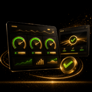 Ottimizzazione Core Web Vitals con LCP, INP e CLS in verde — Core Web Vitals Fix by Dalpralab