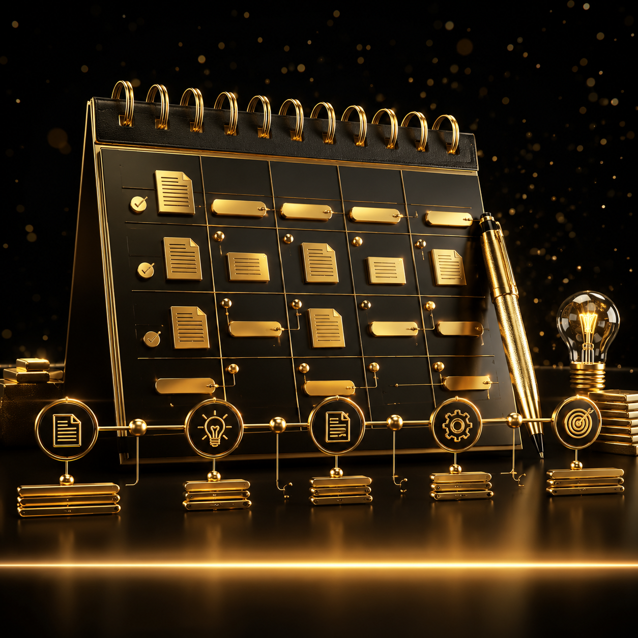 Piano editoriale SEO con calendario di contenuti e keyword — Piano Editoriale SEO by Dalpralab