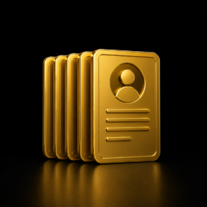 Profili directory nero e oro
