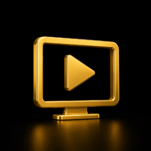 SEO YouTube nero e oro