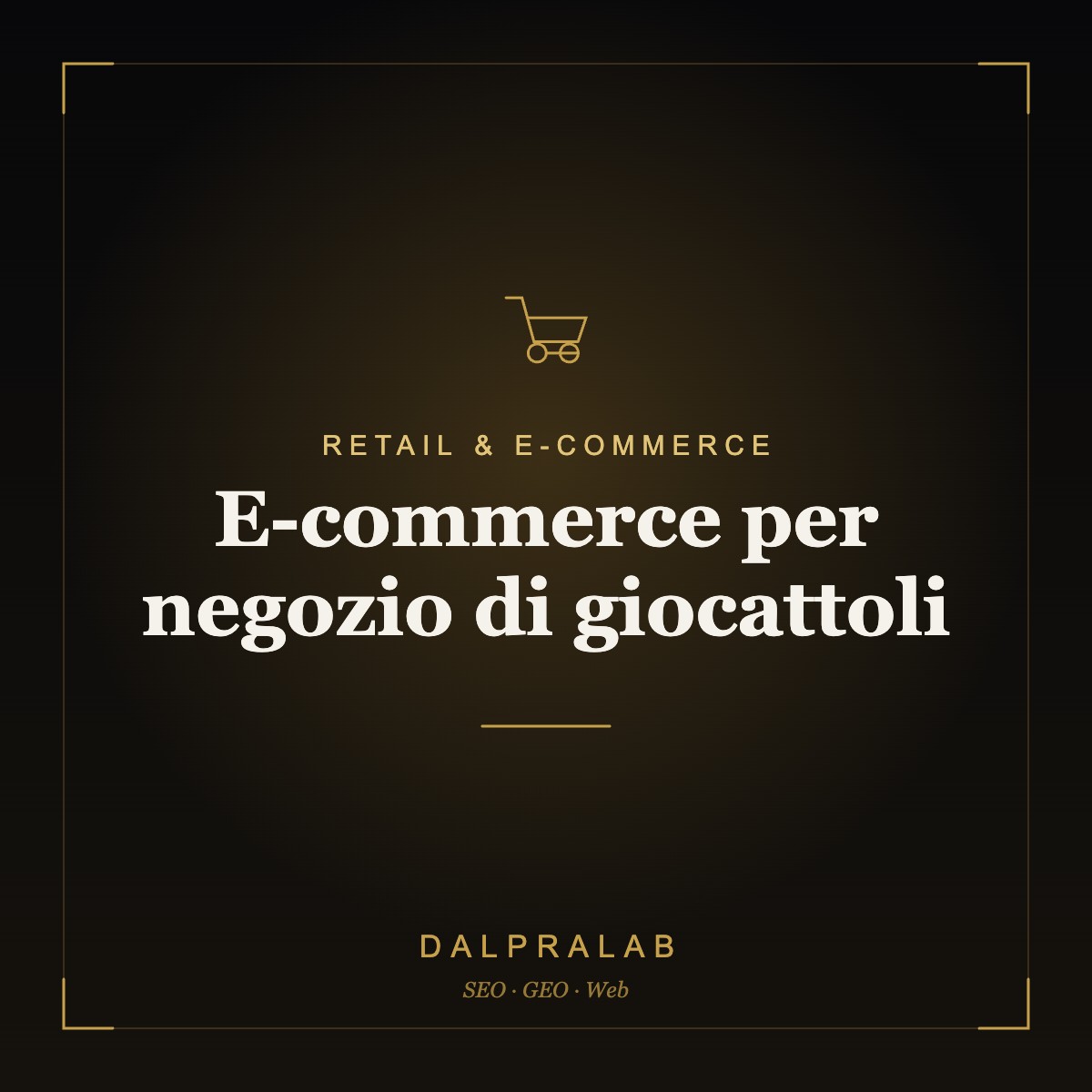 E-commerce per negozio di giocattoli | Dalpralab