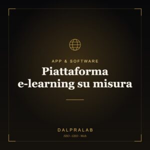 Piattaforma e-learning su misura | Dalpralab