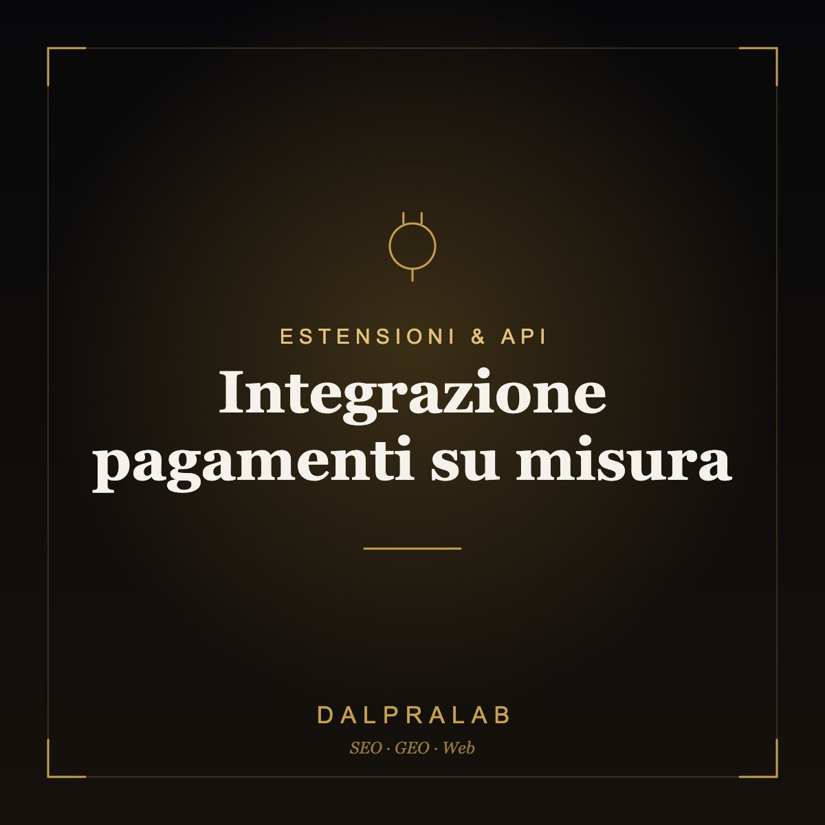 Chrome & API Integrazione pagamenti su misura | Dalpralab
