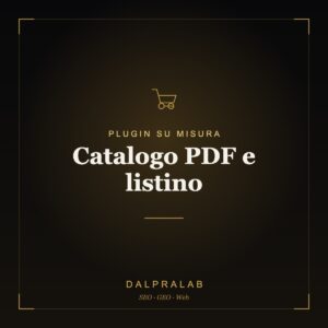 Plugin Catalogo PDF e listino su misura | Dalpralab