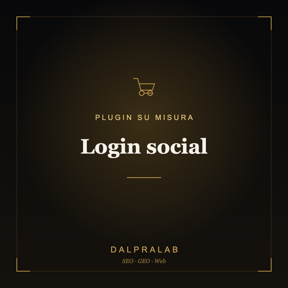 Plugin Login social su misura | Dalpralab