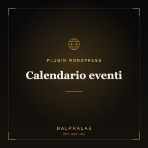 Plugin Calendario eventi su misura | Dalpralab