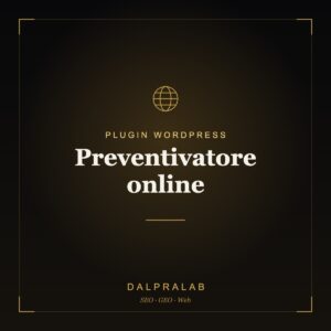 Plugin Preventivatore online su misura | Dalpralab