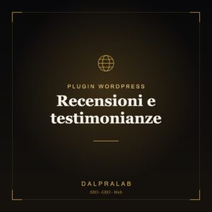 Plugin Recensioni e testimonianze su misura | Dalpralab