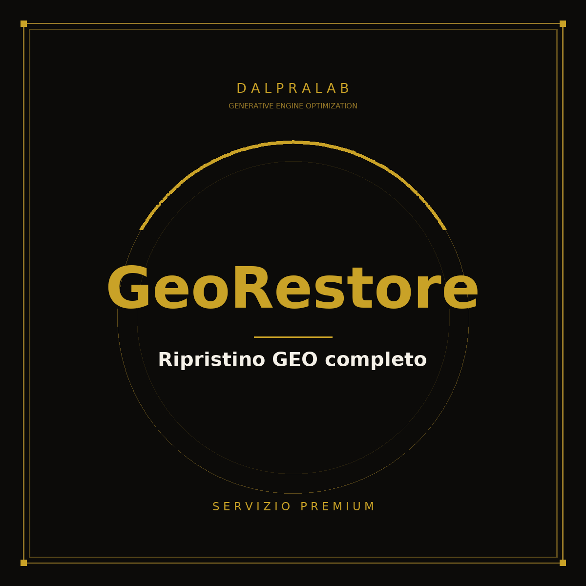 GeoRestore — Ripristino GEO completo