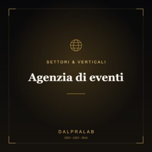 Sito per Agenzia di eventi | Dalpralab