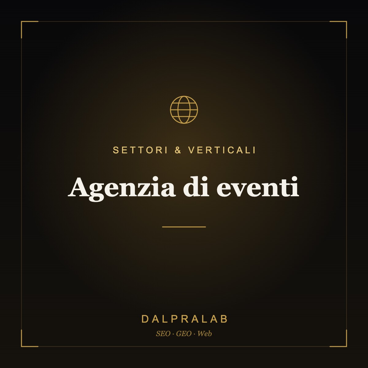 Sito per Agenzia di eventi | Dalpralab