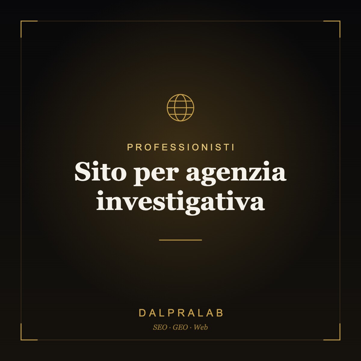 Sito per agenzia investigativa | Dalpralab