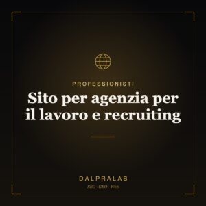 Sito per agenzia per il lavoro e recruiting | Dalpralab