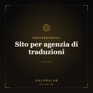 Sito per agenzia di traduzioni | Dalpralab