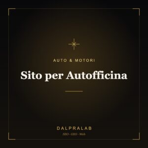 Sito per Autofficina | Dalpralab