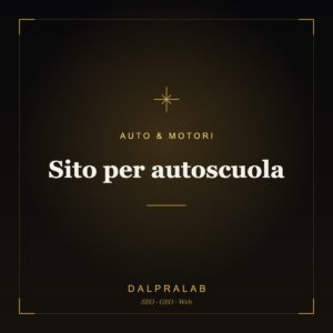 Sito per autoscuola | Dalpralab
