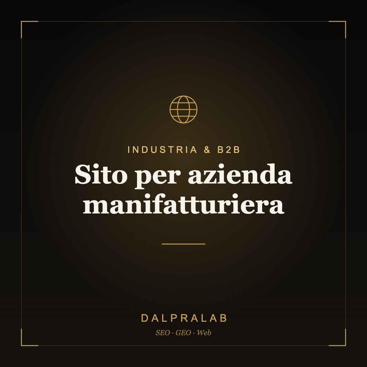 Sito per azienda manifatturiera | Dalpralab