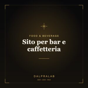 Sito per bar e caffetteria | Dalpralab