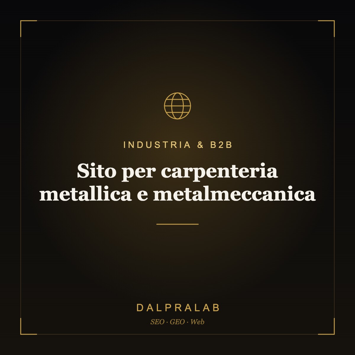Sito per carpenteria metallica e metalmeccanica | Dalpralab