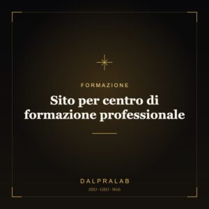 Sito per centro di formazione professionale | Dalpralab