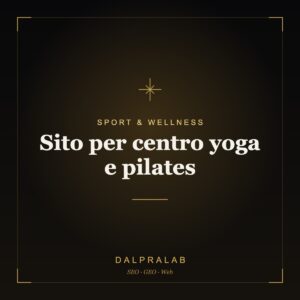 Sito per centro yoga e pilates | Dalpralab