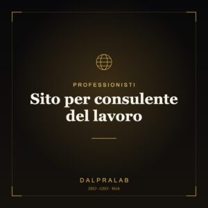 Sito per consulente del lavoro | Dalpralab