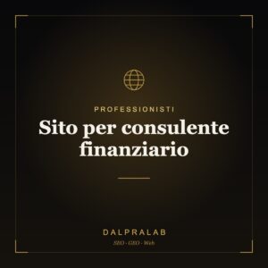 Sito per consulente finanziario | Dalpralab