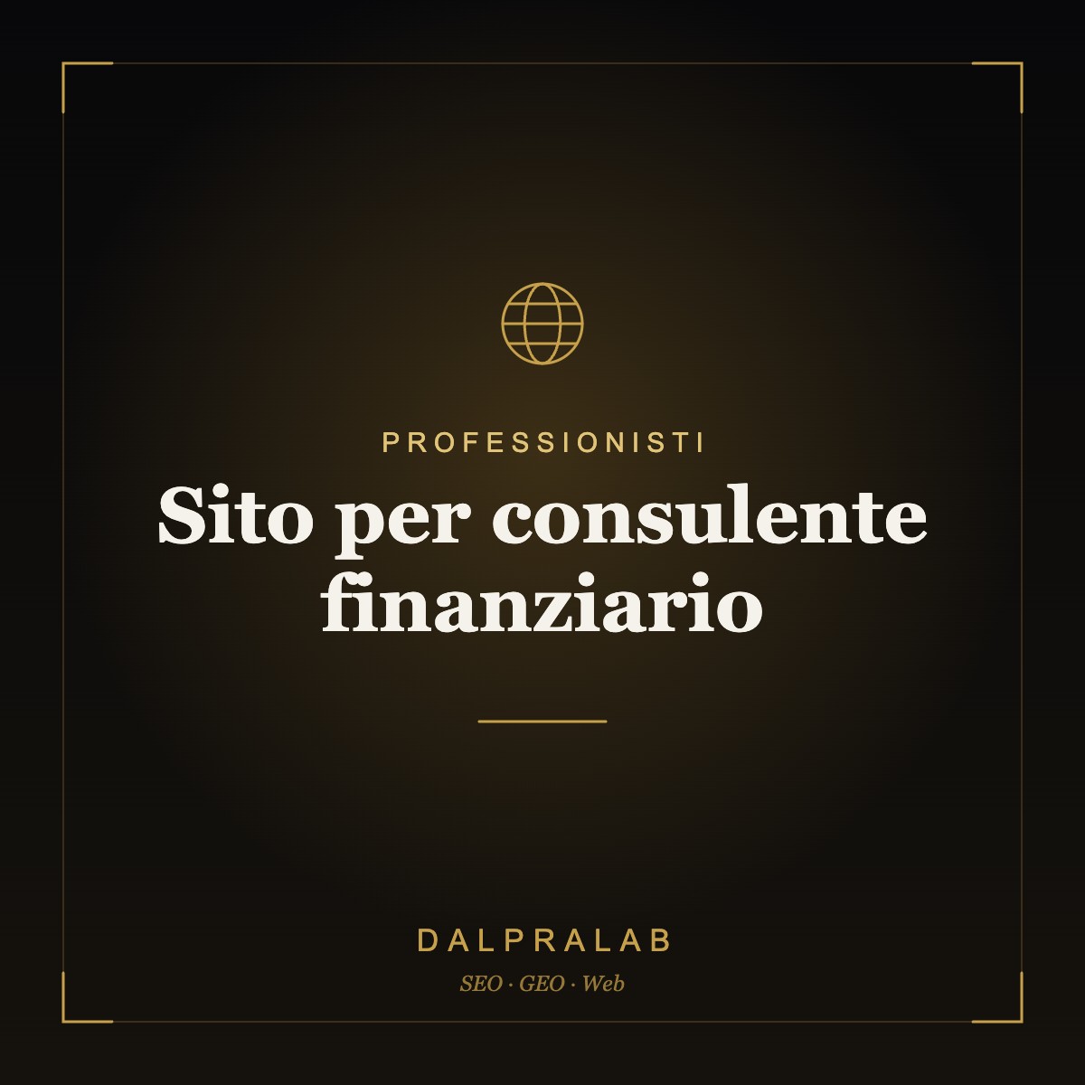 Sito per consulente finanziario | Dalpralab