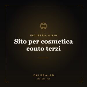 Sito per cosmetica conto terzi | Dalpralab