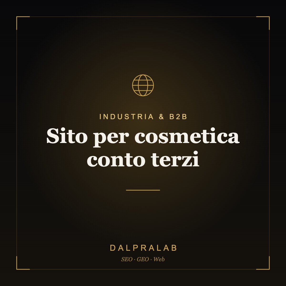 Sito per cosmetica conto terzi | Dalpralab