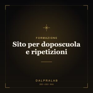 Sito per doposcuola e ripetizioni | Dalpralab
