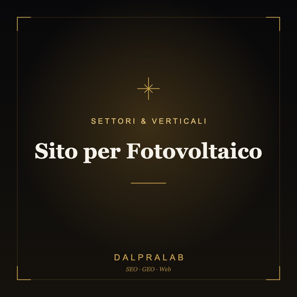 Sito per Fotovoltaico | Dalpralab