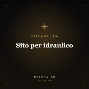 Sito per idraulico | Dalpralab