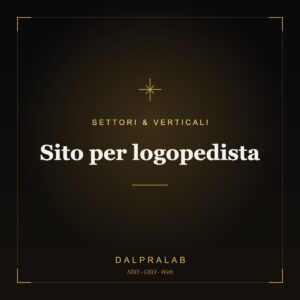 Sito per logopedista | Dalpralab