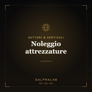 Sito per Noleggio attrezzature | Dalpralab