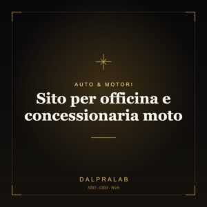 Sito per officina e concessionaria moto | Dalpralab