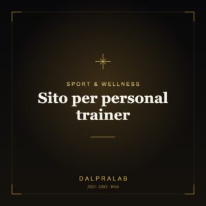 Sito per personal trainer | Dalpralab
