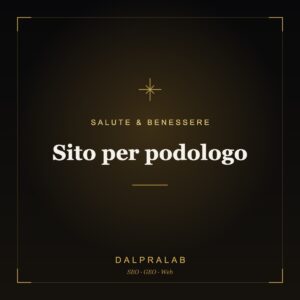 Sito per podologo | Dalpralab