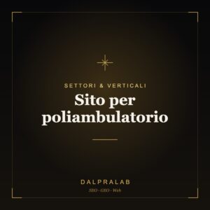 Sito per poliambulatorio | Dalpralab