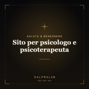 Sito per psicologo e psicoterapeuta | Dalpralab