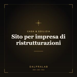 Sito per impresa di ristrutturazioni | Dalpralab