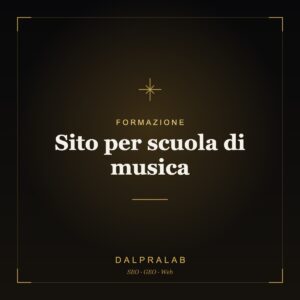 Sito per scuola di musica | Dalpralab