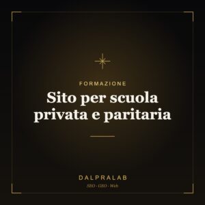 Sito per scuola privata e paritaria | Dalpralab