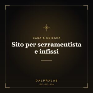 Sito per serramentista e infissi | Dalpralab