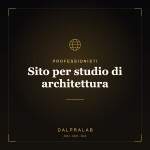 Sito per studio di architettura | Dalpralab
