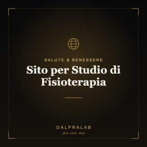 Sito per Studio di Fisioterapia | Dalpralab