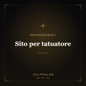 Sito per tatuatore | Dalpralab